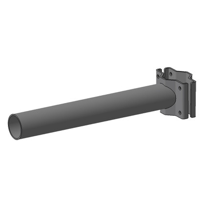Single intermediate bracket 0.4 m - graphite grey