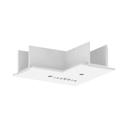 Suspended ceiling cover for L-shaped joint