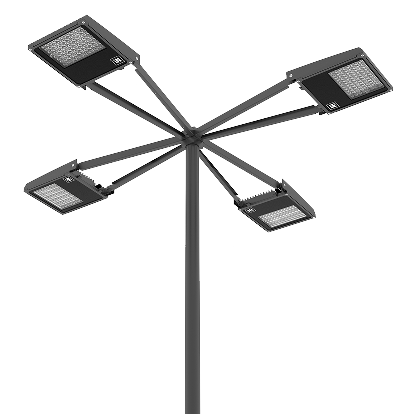 Quadruple pole top arm Ø 60÷76 mm/Ø 2.36"÷2.99" SQUARE+1