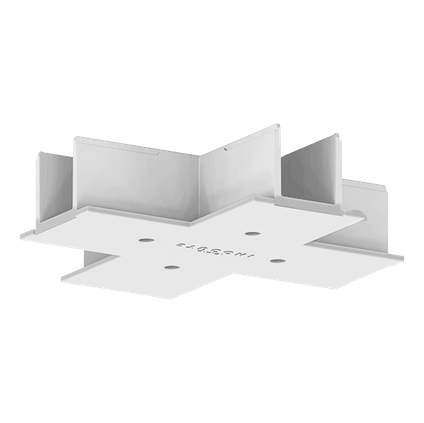 Suspended ceiling cover for X-shaped joint