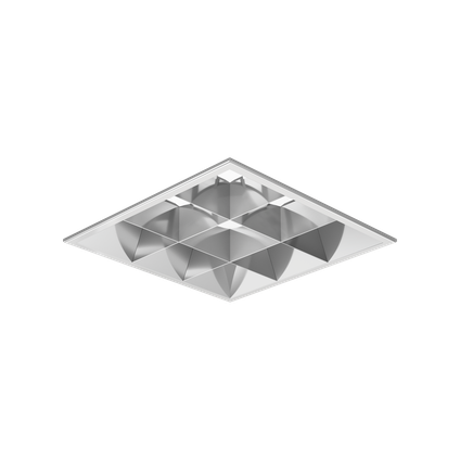 Metalizowany odbłyśnik z rastrem Louvre DL SQUARE MIDI