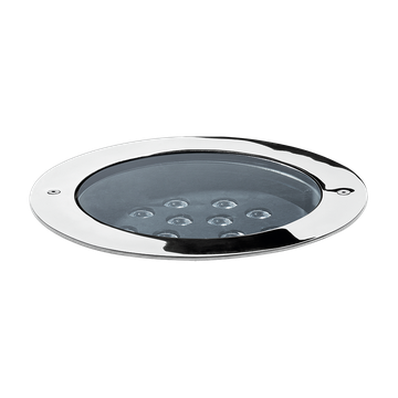 STEEL ROUND MAXI COMPACT LED ELL 10°X45