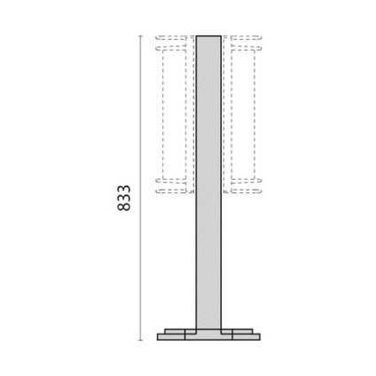 Post 45 833 mm