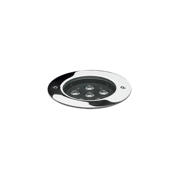 STEEL ROUND COMPACT LED ELL 10°X45°