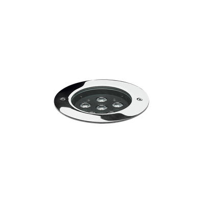 STEEL ROUND COMPACT LED I 8° - 1