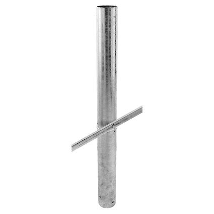 Sokkel in thermisch verzinkt staal om in de vloer te bevestigen (alleen voor model H 220/250 cm)