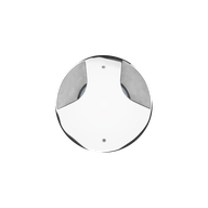 STEEL ROUND COMPACT LED 180°