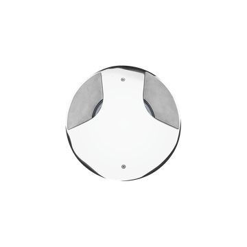 STEEL ROUND COMPACT LED 180°