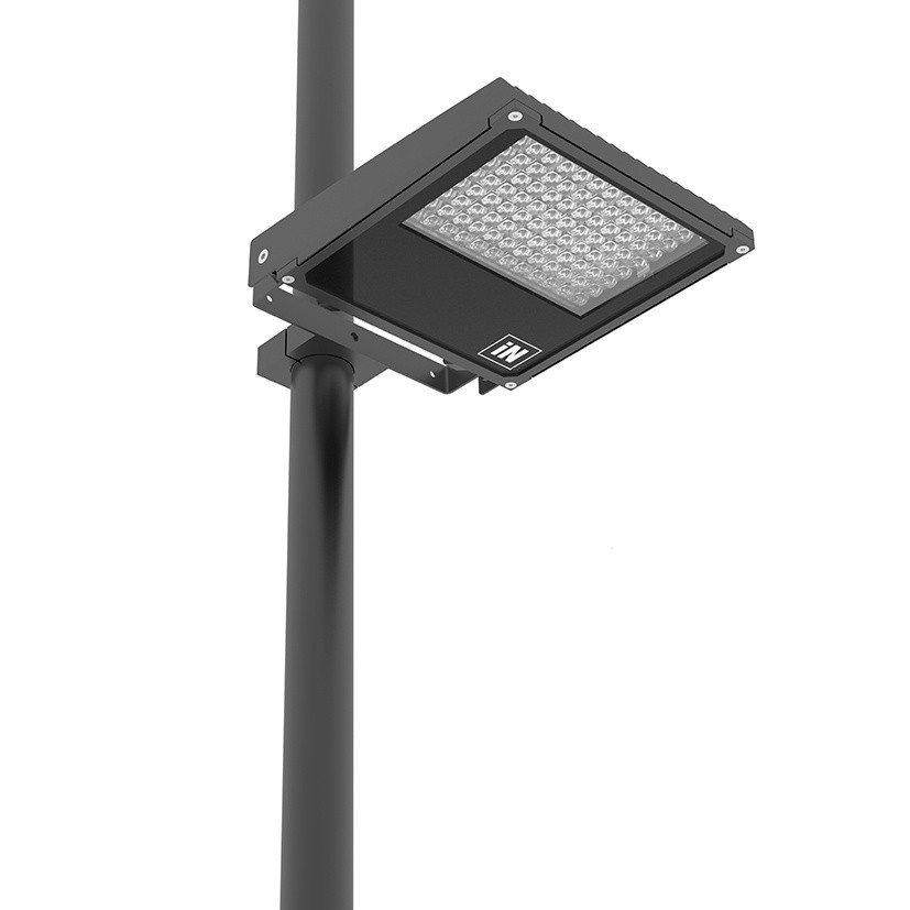 Single pole mounting bracket to be installed on 2.5” – 3.5” diameter poles