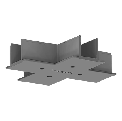 Suspended ceiling cover for X-shaped joint