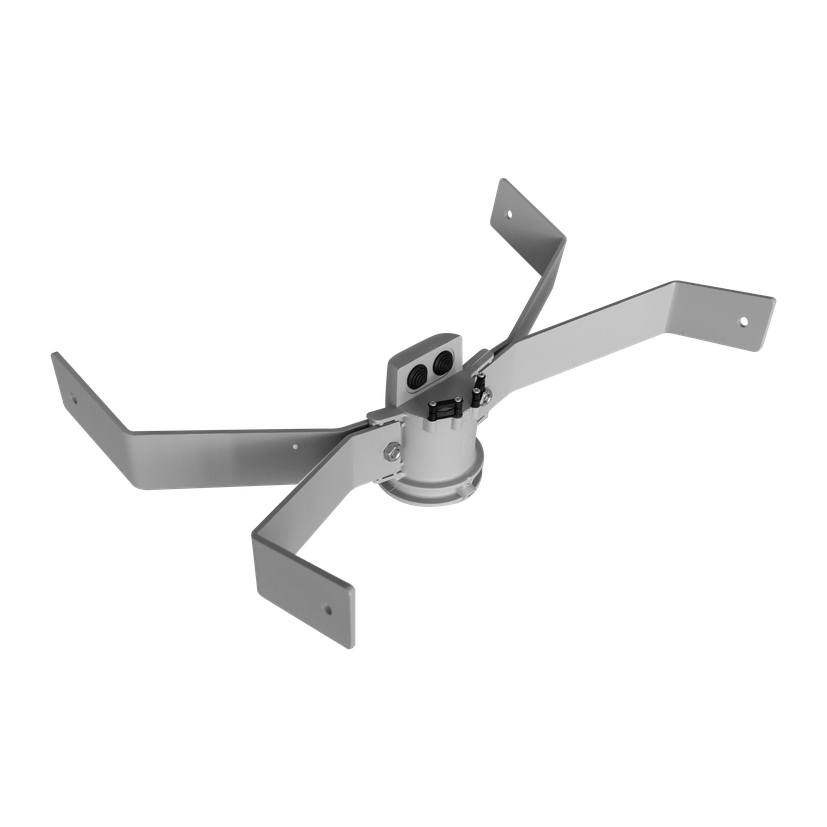 Double pole top support GUELL 3 for poles Ø 60-76 mm/Ø 2.36"-2.99"