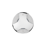 STEEL ROUND COMPACT LED 360°