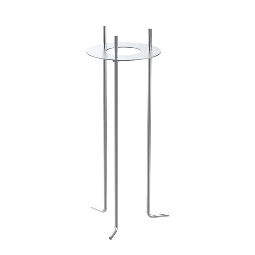 Concrete template and anchor bolts – for use with standard KHA TECH base, standard INDEX+ base, or 07966 (standard KHA CITY 12 base).