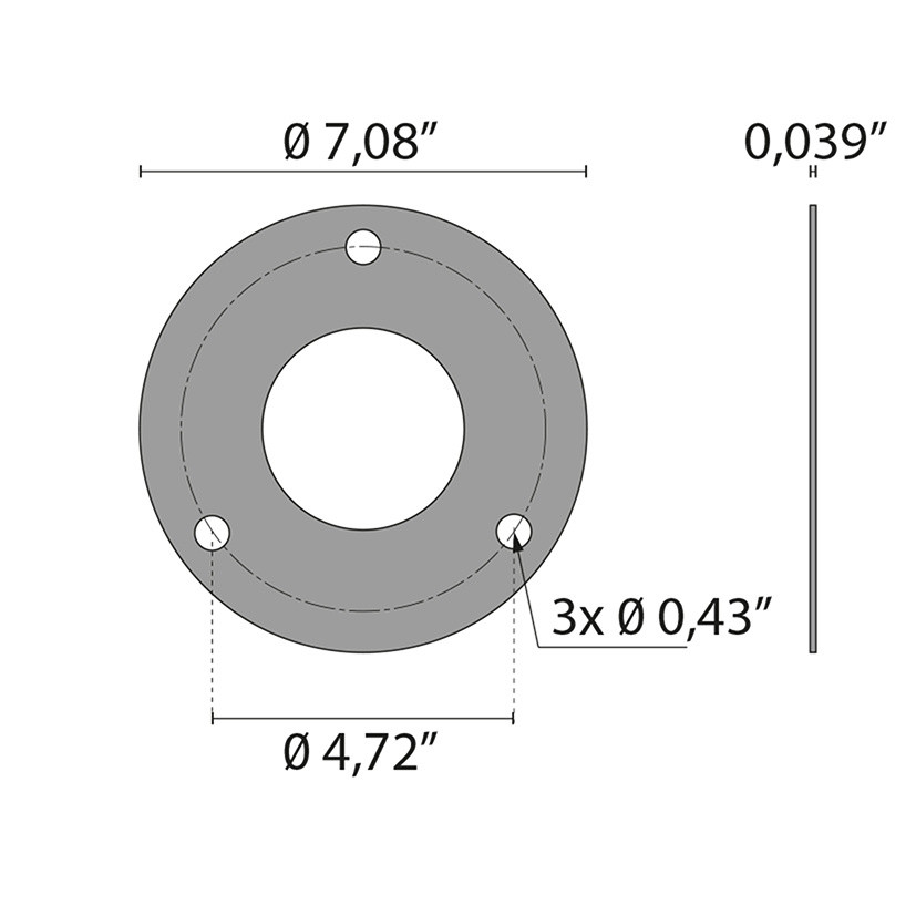 Fixing plate Spillo Mini